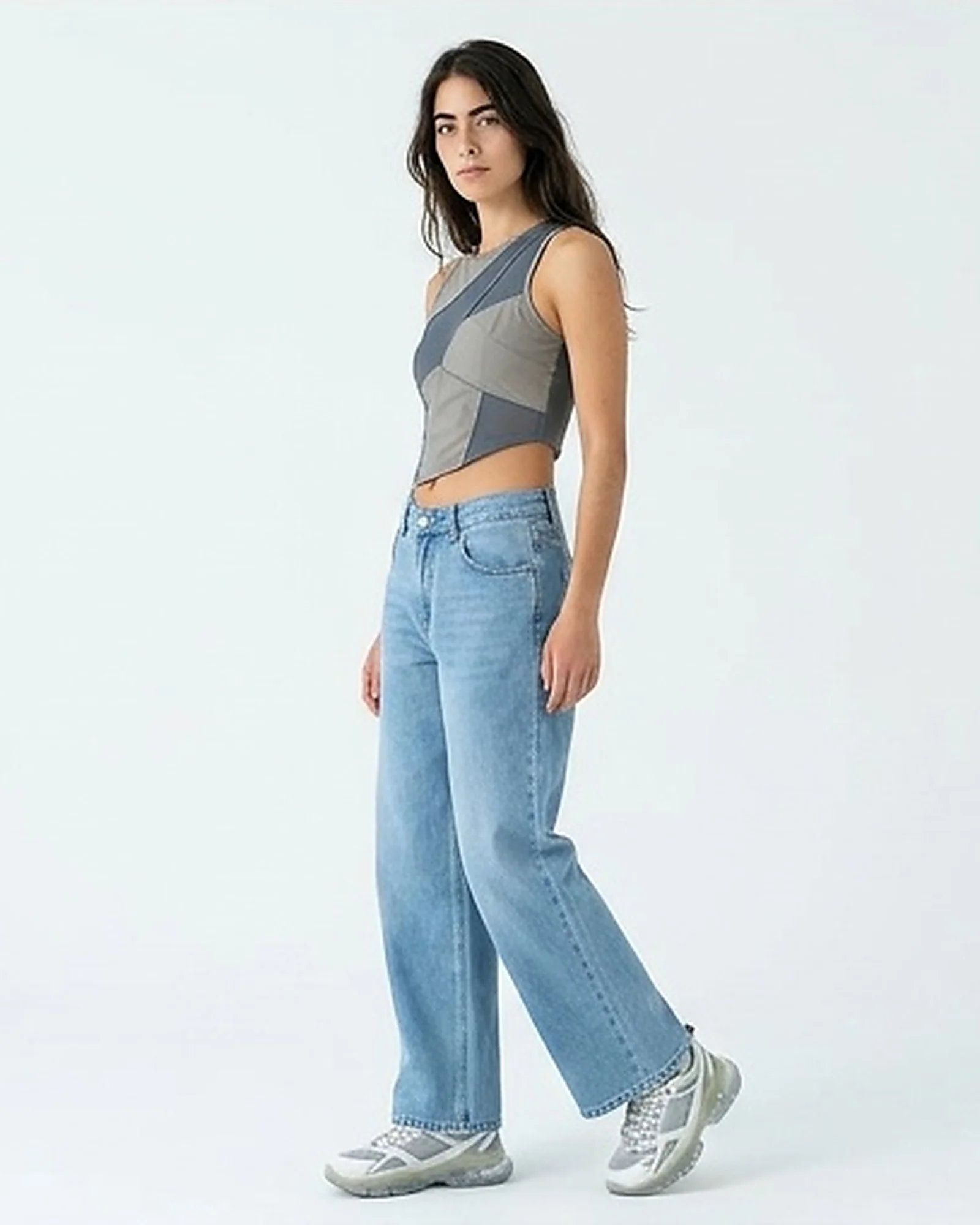 Ravin Wide-Leg High-Rise Denim Jeans – Light Blue Sun-Bleached Wash - R216415 - Image 5