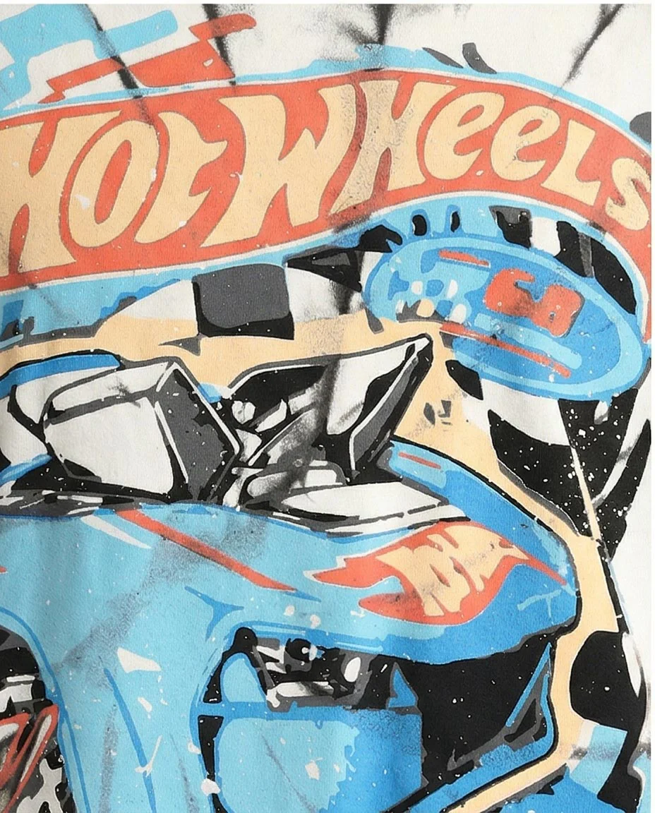 Ravin x Hot Wheels | Vintage Oversized Tie-Dye Graphic Tee - R207468 - Image 3