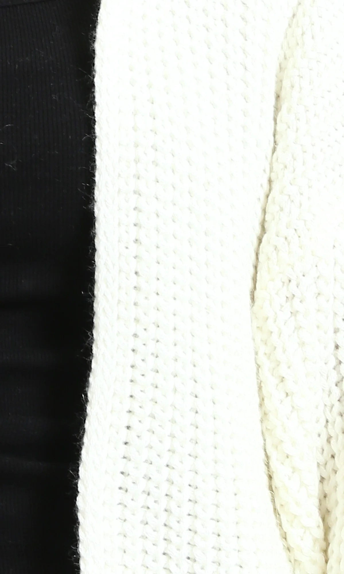 R213238 - Regular Fit Knitted Short Cardigan - Off-White - Image 3