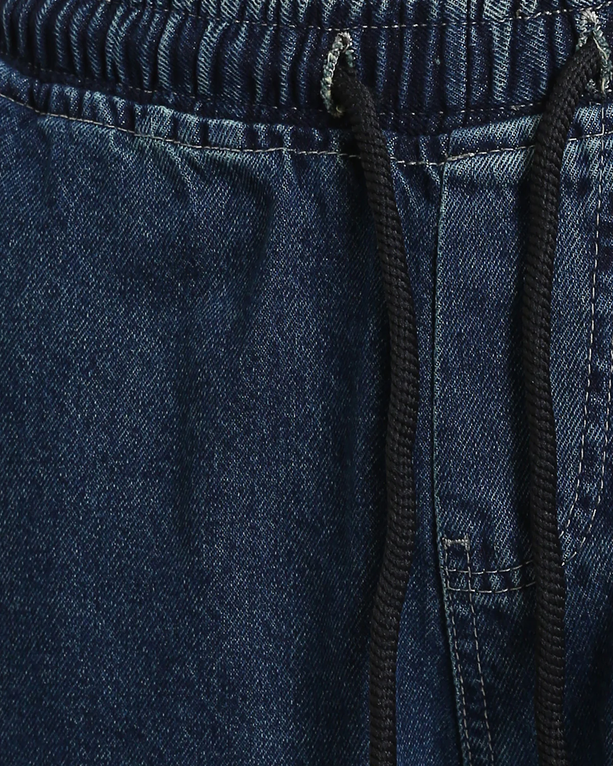Ravin Relaxed-Fit Wide-Leg Drawstring Denim Joggers - Faded Blue - R214604 - Image 3