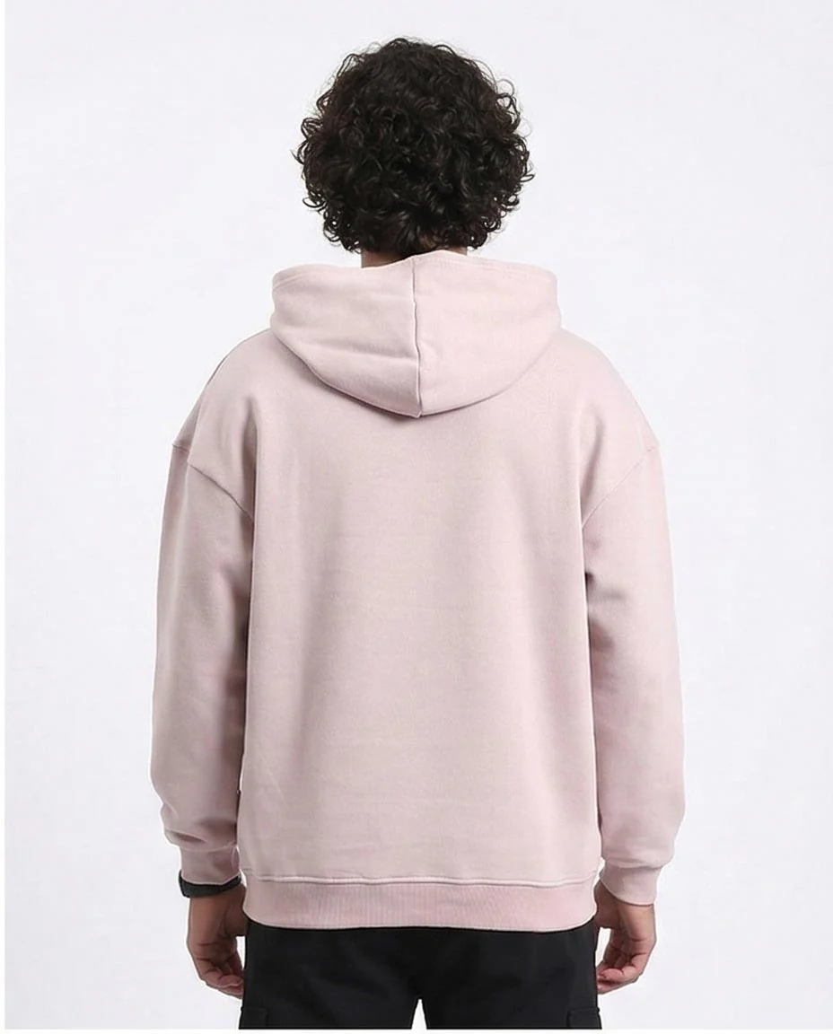 R214276 - "Rolling Stone" Slip On Hoodie - Dusty Rose - Image 2