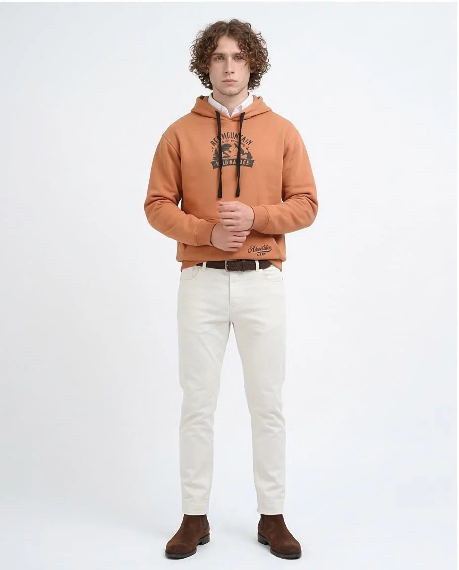 Rust Red Mountain Graphic Hoodie - 0200902 - Image 3