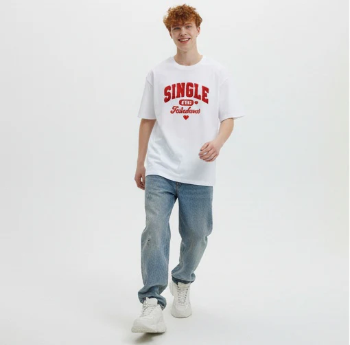 Single & Fabulous Graphic Short-Sleeve T-Shirt - White - Image 3