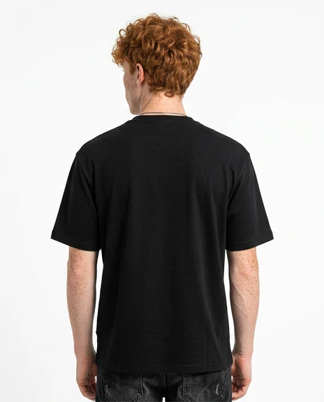 Slate Gray Minimalist Structured Tee - R217330 - Image 2