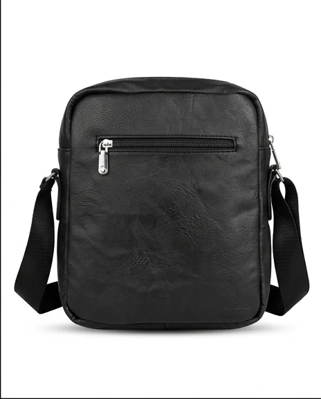 Sleek Urban Faux Leather Multi-Pocket Crossbody Bag - R216589 - Image 2