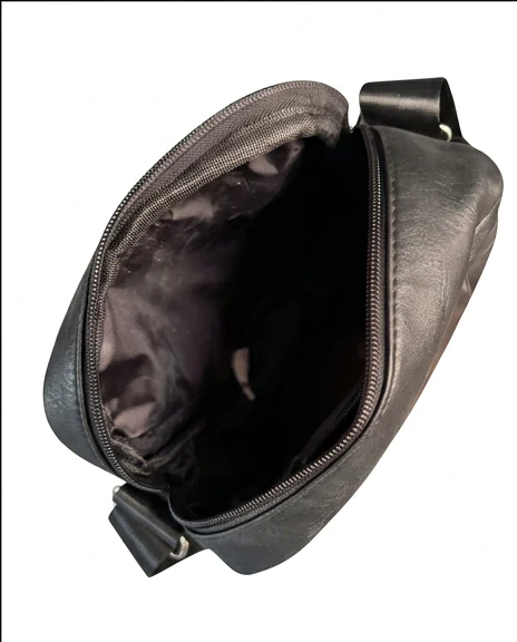 Sleek Urban Faux Leather Multi-Pocket Crossbody Bag - R216589 - Image 4