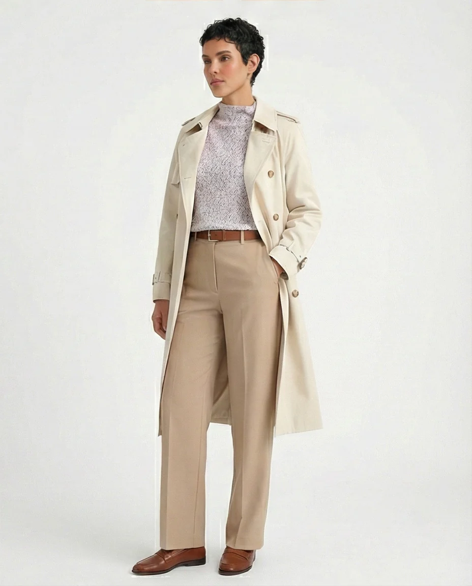 Soft Mottled Mock Neck Knit Pullover - O199090 - Image 4