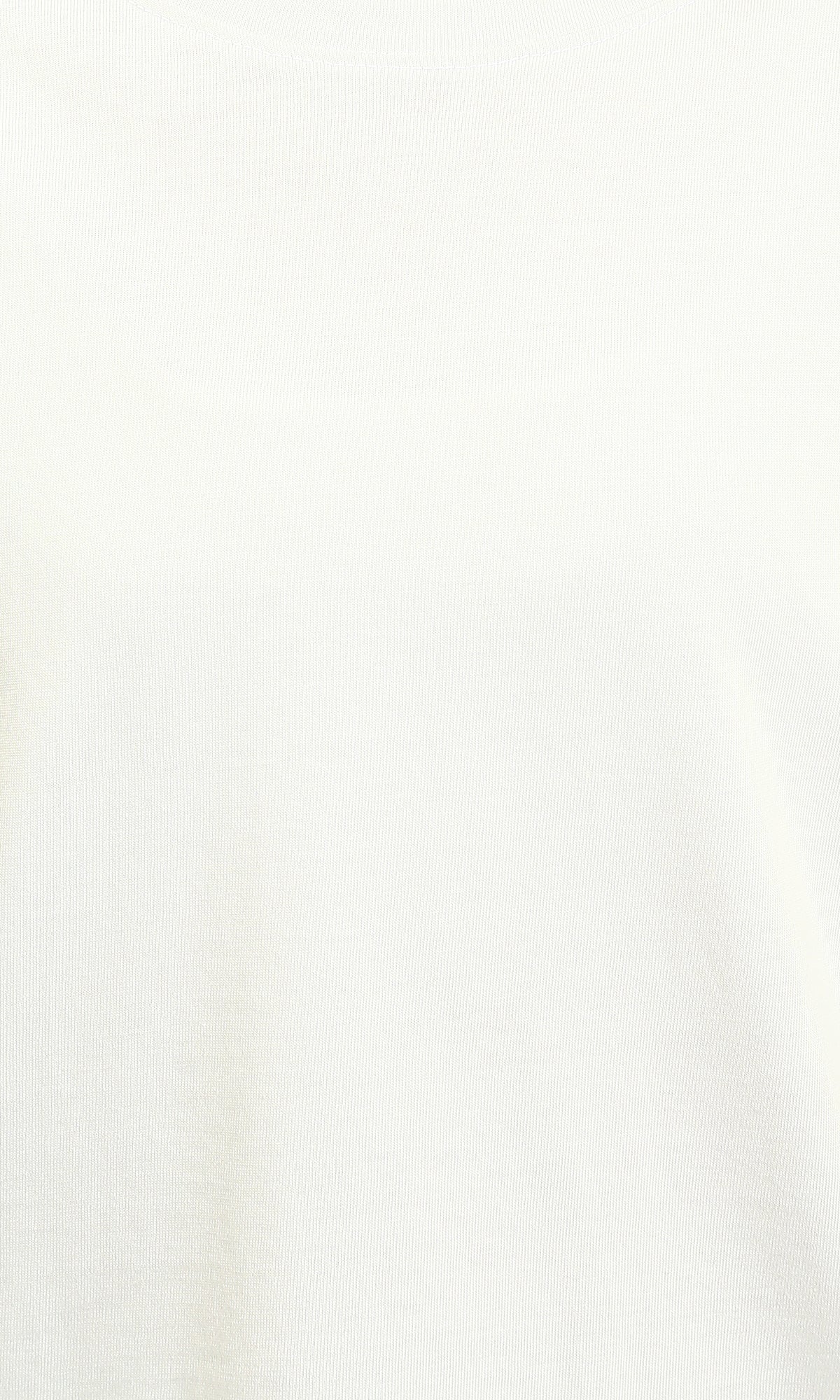 R215880 - Solid Relaxed Fit Cotton Tee - Light Grey - Image 5