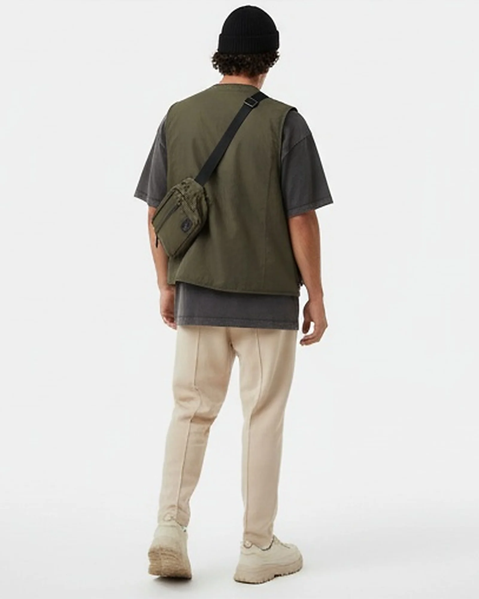 Stone Tapered Seam-Detail Trousers - R217323 - Image 4