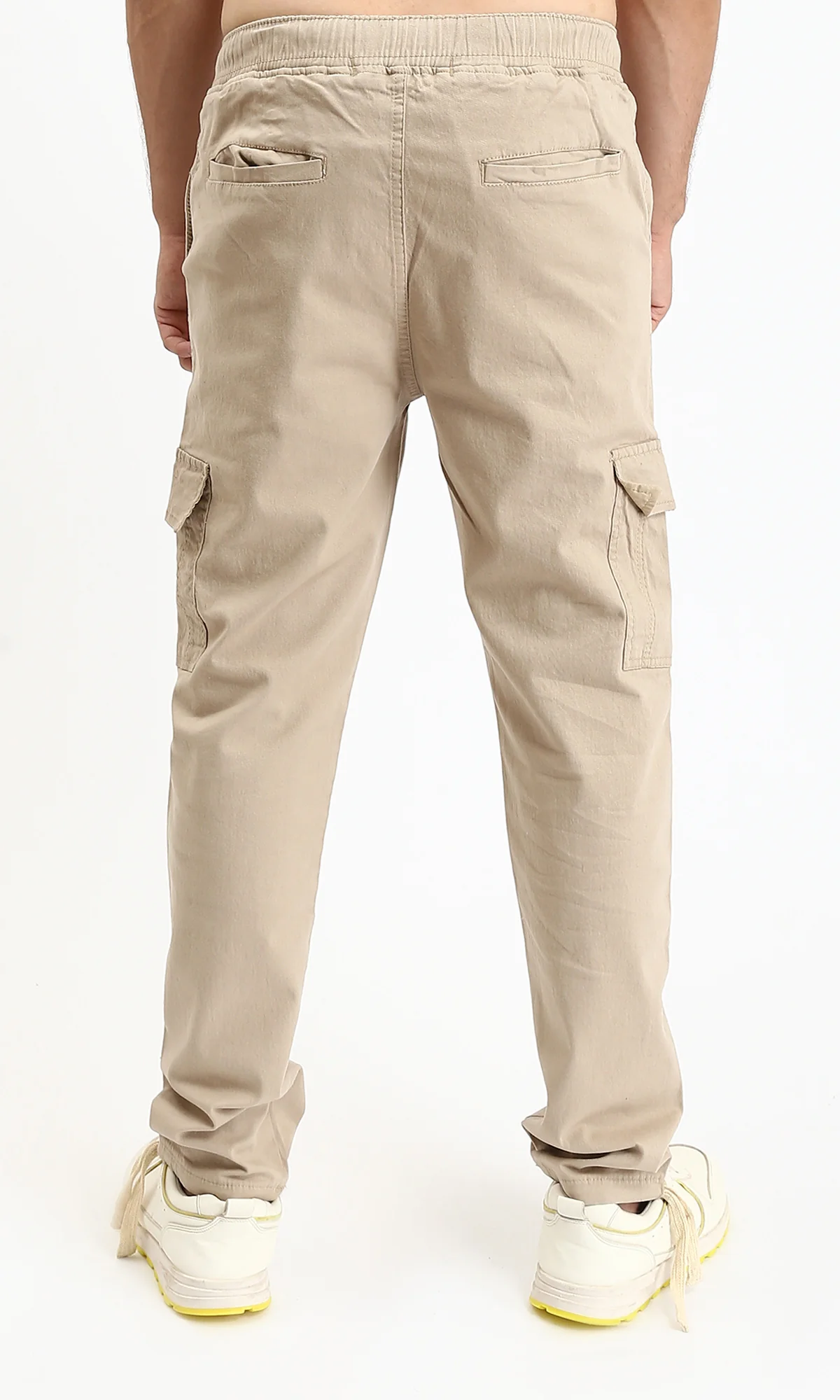 Stone Utility Drawstring Cargo Trousers - 0192460 - Image 2