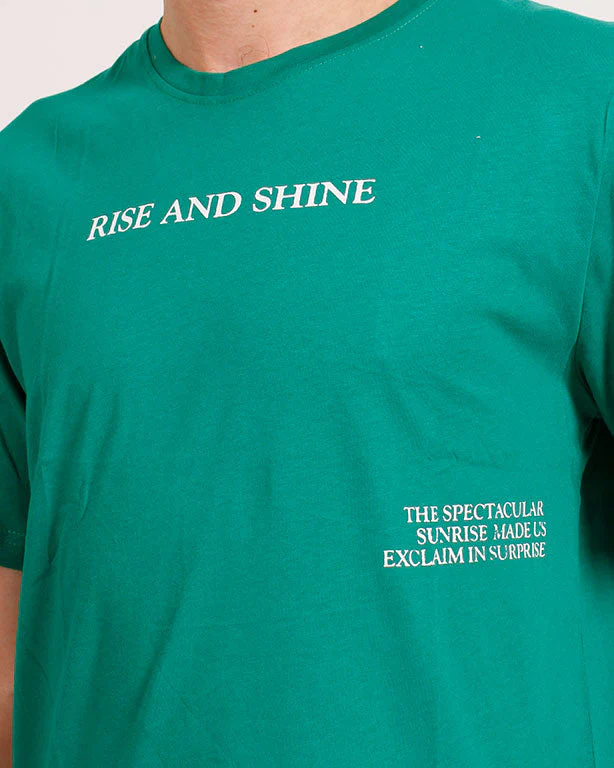 Ravin "Sunrise" Graphic T-Shirt - Forest Green - O203069 - Image 3