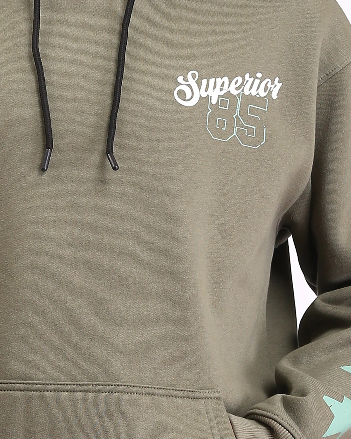 Ravin Superior 85 Olive Oversized Graphic Hoodie - R212194 - Image 4