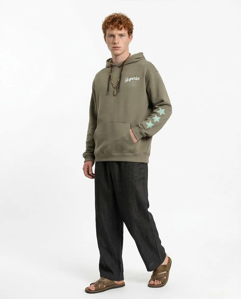 Ravin Superior 85 Olive Oversized Graphic Hoodie - R212194 - Image 5