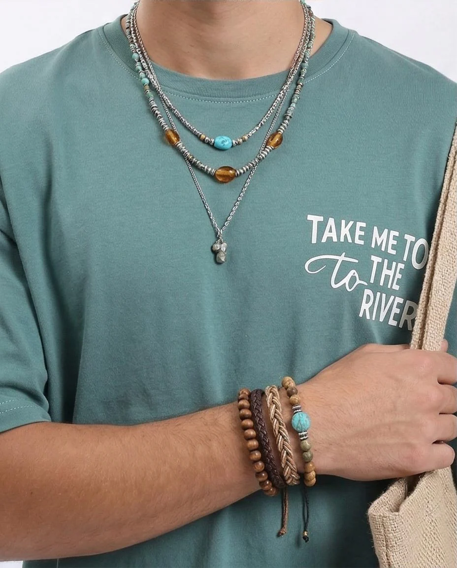 Ravin "Take Me To The River" Oversized Graphic Tee - Dark Mint - R209082 - Image 3