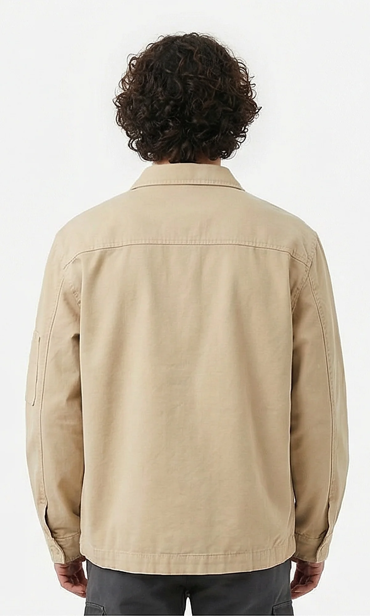 Tan Utility Zip-Up Jacket - Image 2