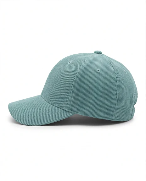 Teal Ribbed Corduroy Baseball Cap - R217550 - Image 3