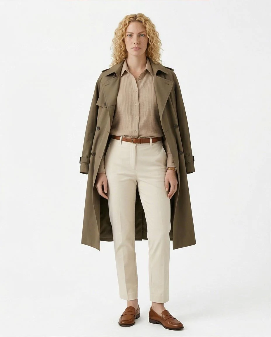 Ravin The Estate Collection | Raw Weave Textured Women Shirt in Antique Beige - R217299 - Image 3