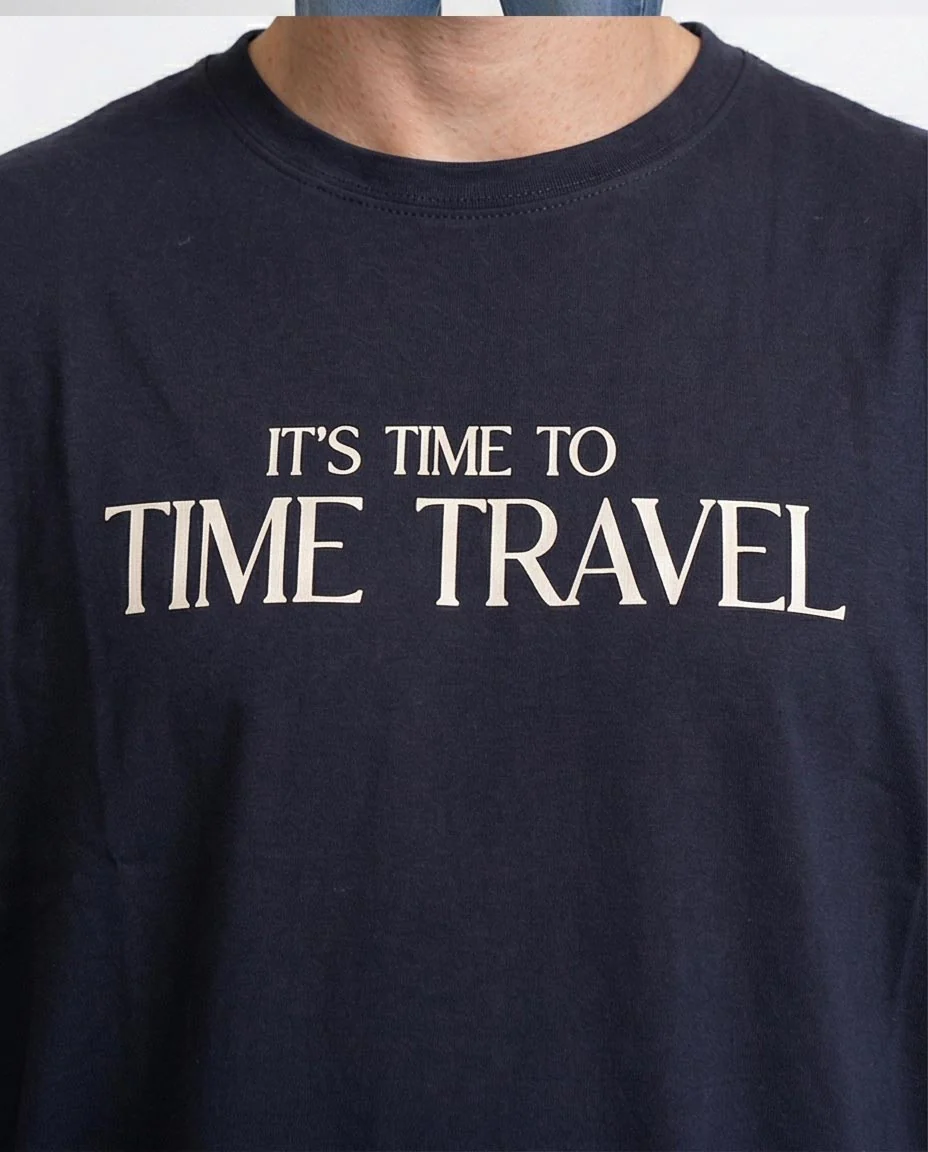  Ravin "Time Travel" Oversized Heavyweight T-Shirt - Navy - R207068 - Image 3
