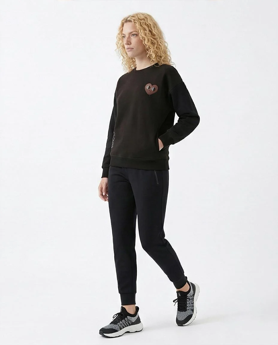 Ravin Unisex Oversized "It’s OK" Graphic Sweatshirt – Good Vibes Collage Edition - R212675 - Image 5