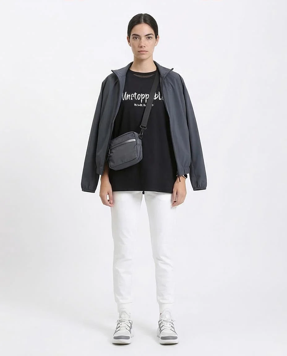 Ravin "Unstoppable" Oversized Graphic T-Shirt – Black - R210549 - Image 3