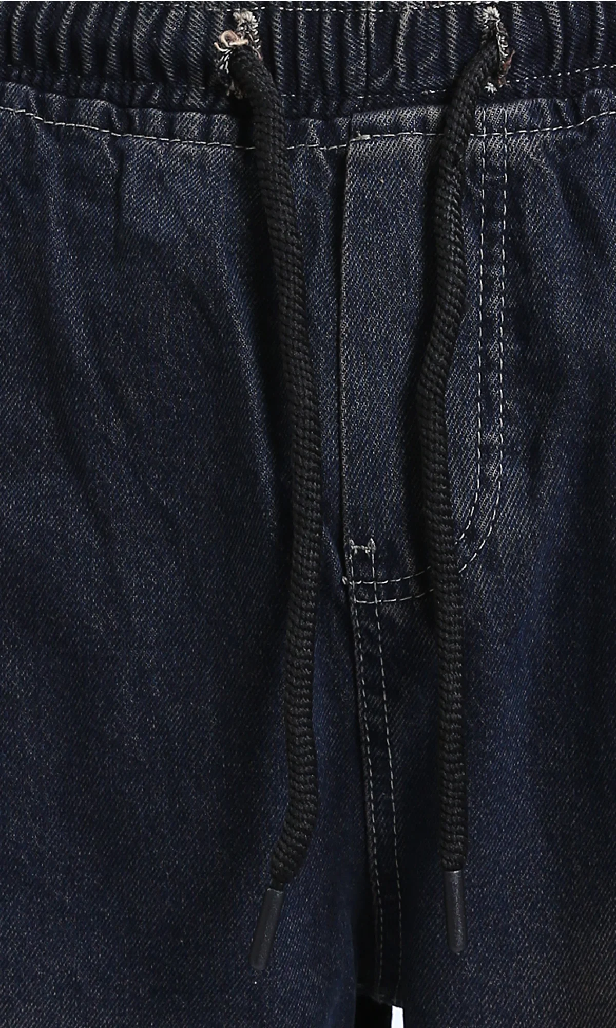 R214602 - Vintage Wash Relaxed Fit Jogger Jeans - Brownish Blue - Image 3