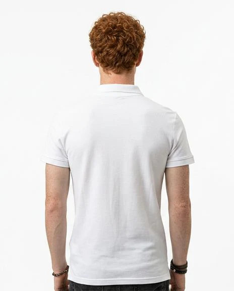 Crisp White Urban Edge Slim Fit Polo - R216553 - Image 2