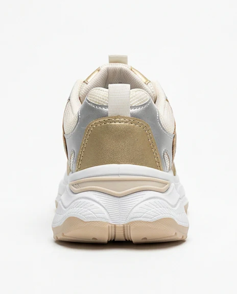 Metallic Multi-Tonal Chunky Streetwear Sneakers - R209452 - Image 3