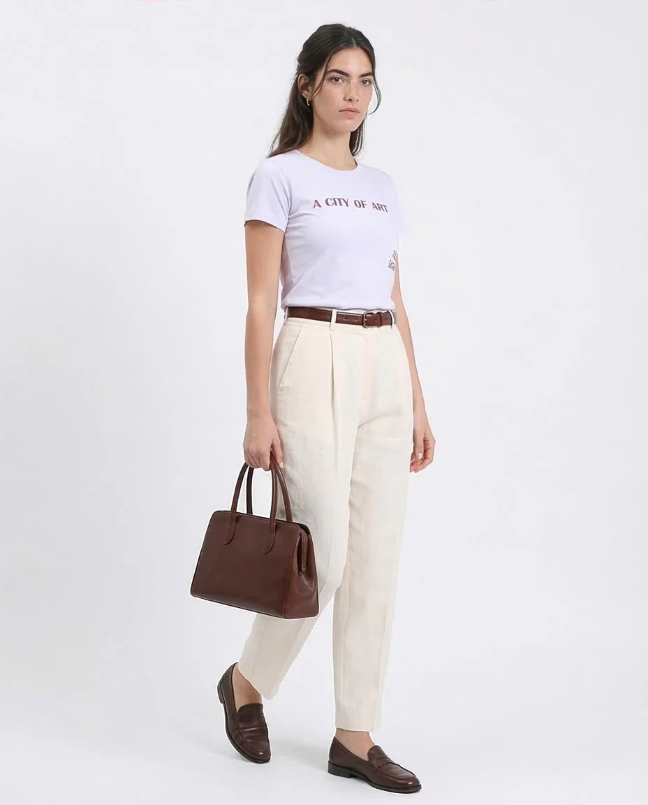 Ravin Women’s "A City of Art" Graphic T-Shirt – Taba Egypt Edition - Light Purple - R209229 - Image 5