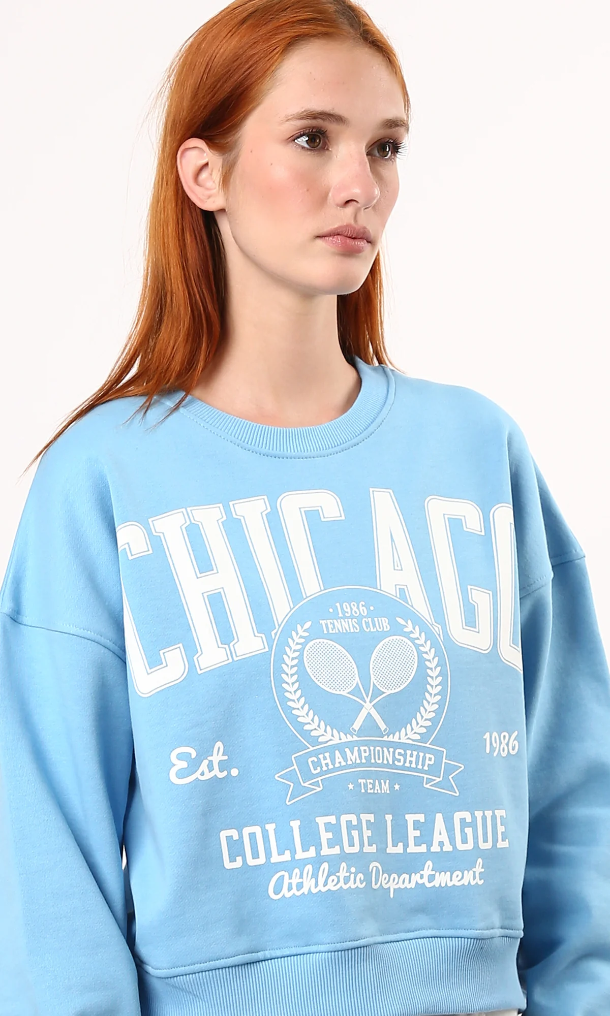 Women's Chicago Collegiate Graphic Sweatshirt - Light Blue - 0179912 - Image 3