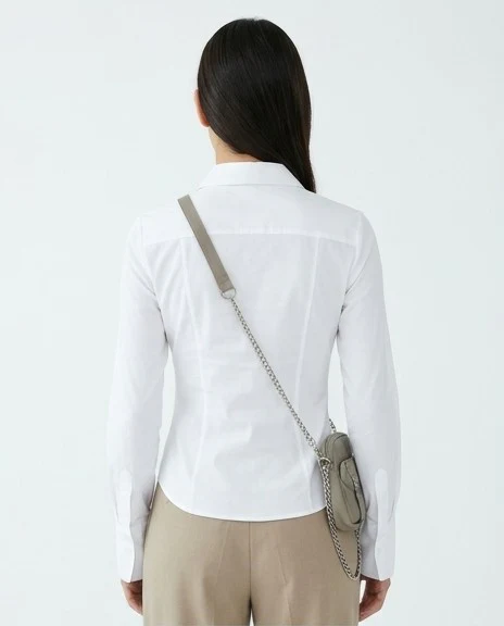Classic White Fitted Shirt - Image 2
