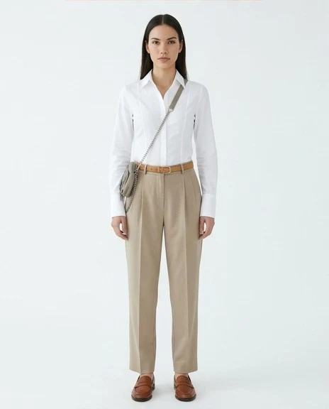 Classic White Fitted Shirt - Image 3