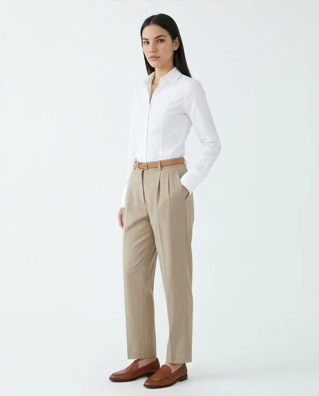 Classic White Fitted Shirt - Image 4