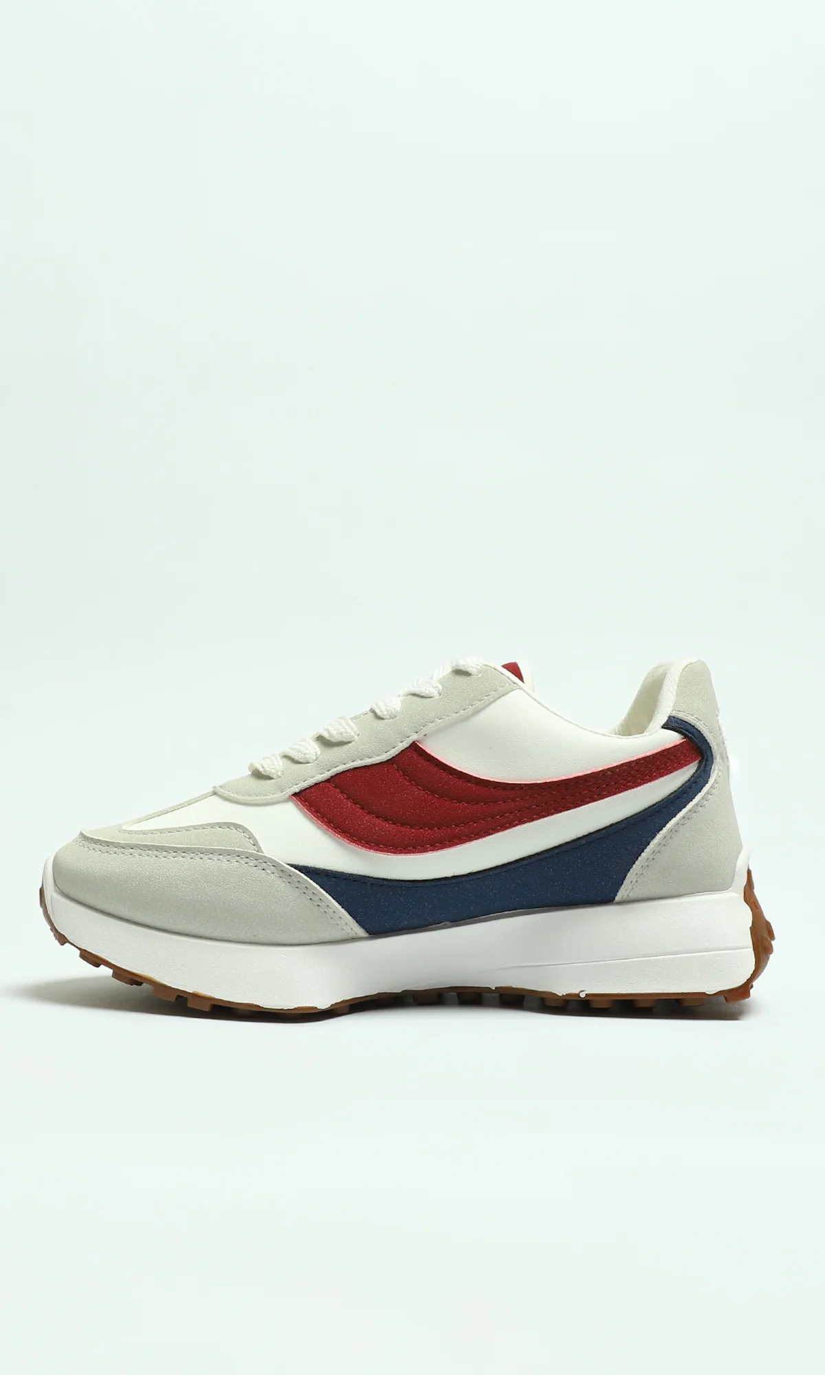 Colorblock Lace-Up Casual Sneakers - Image 4