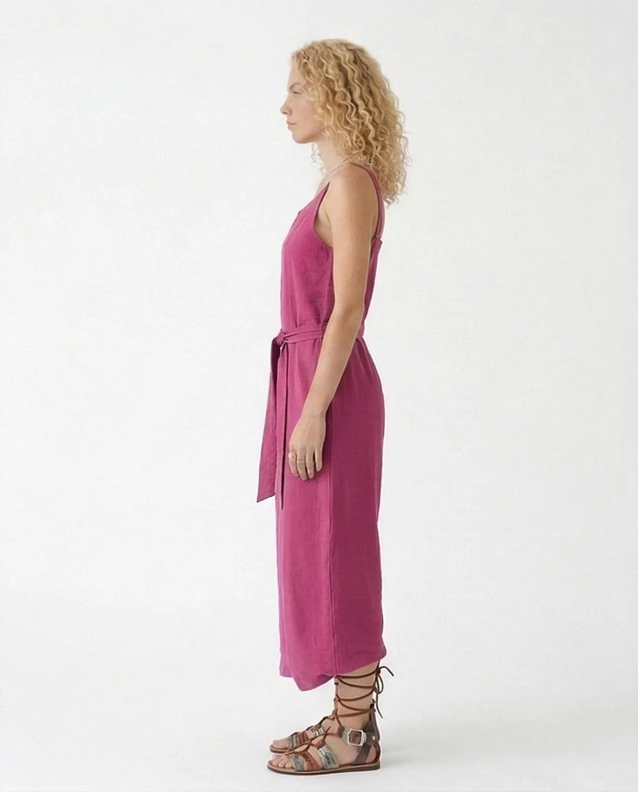 Ravin Women's Modern Boho Wide-Leg Jumpsuit – Fushia R216762 - Image 4