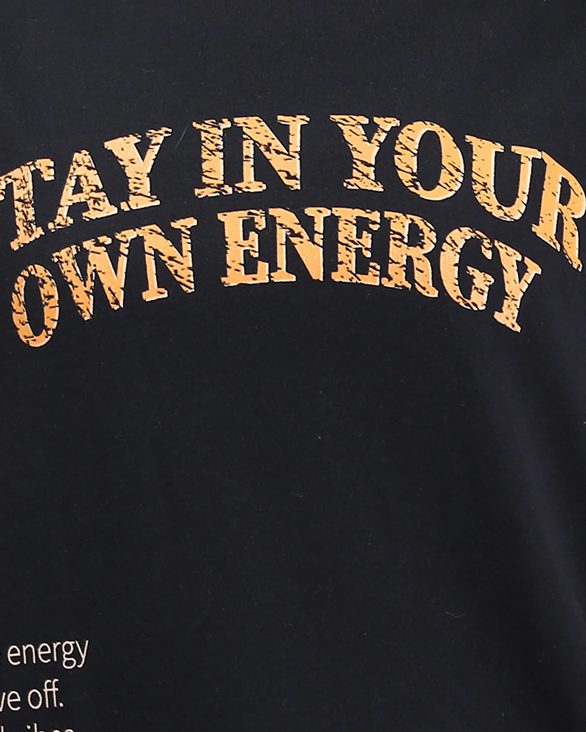 Ravin Women's Oversized "Stay In Your Own Energy" Butterfly Graphic T-Shirt – Black - R210562 - Image 4