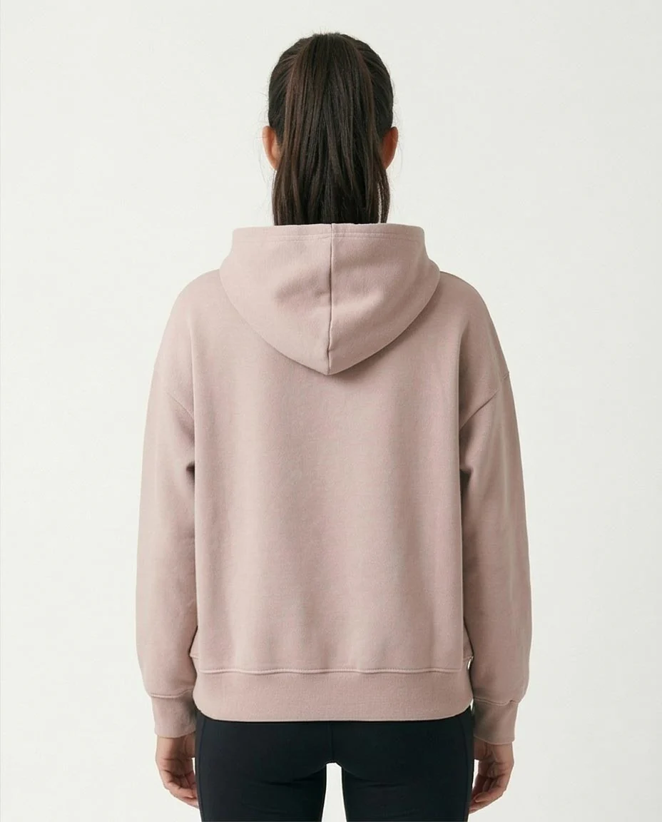 Ravin Women's Relaxed-Fit Dropped Shoulder Hoodie – Dusty Rose - R214277 - Image 2
