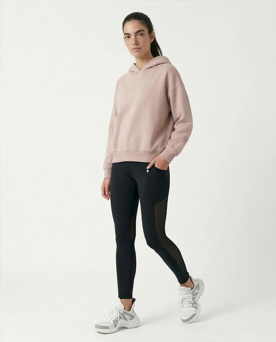 Ravin Women's Relaxed-Fit Dropped Shoulder Hoodie – Dusty Rose - R214277 - Image 5