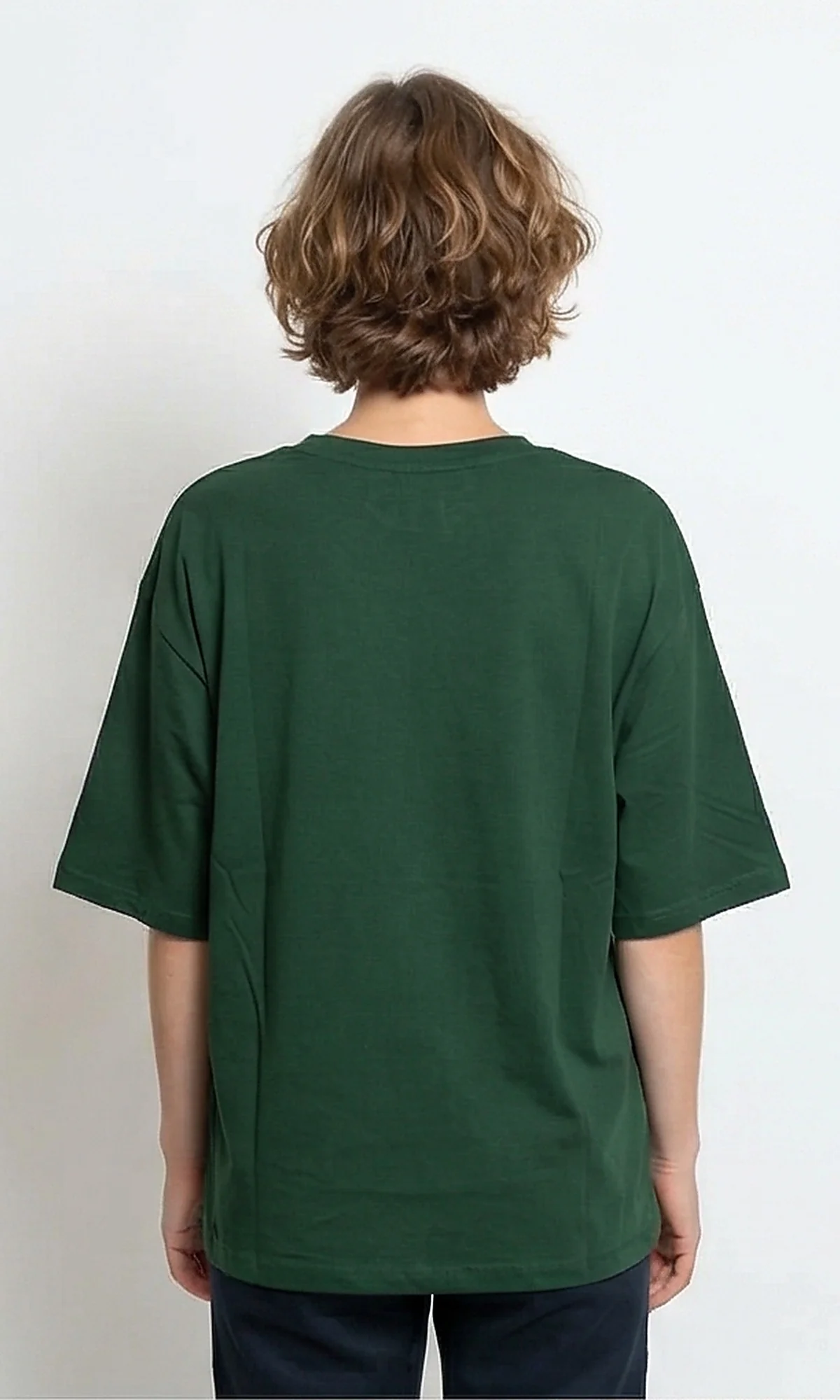 Forest Green Oversized Relaxed Fit Tee - R216136 - Image 2
