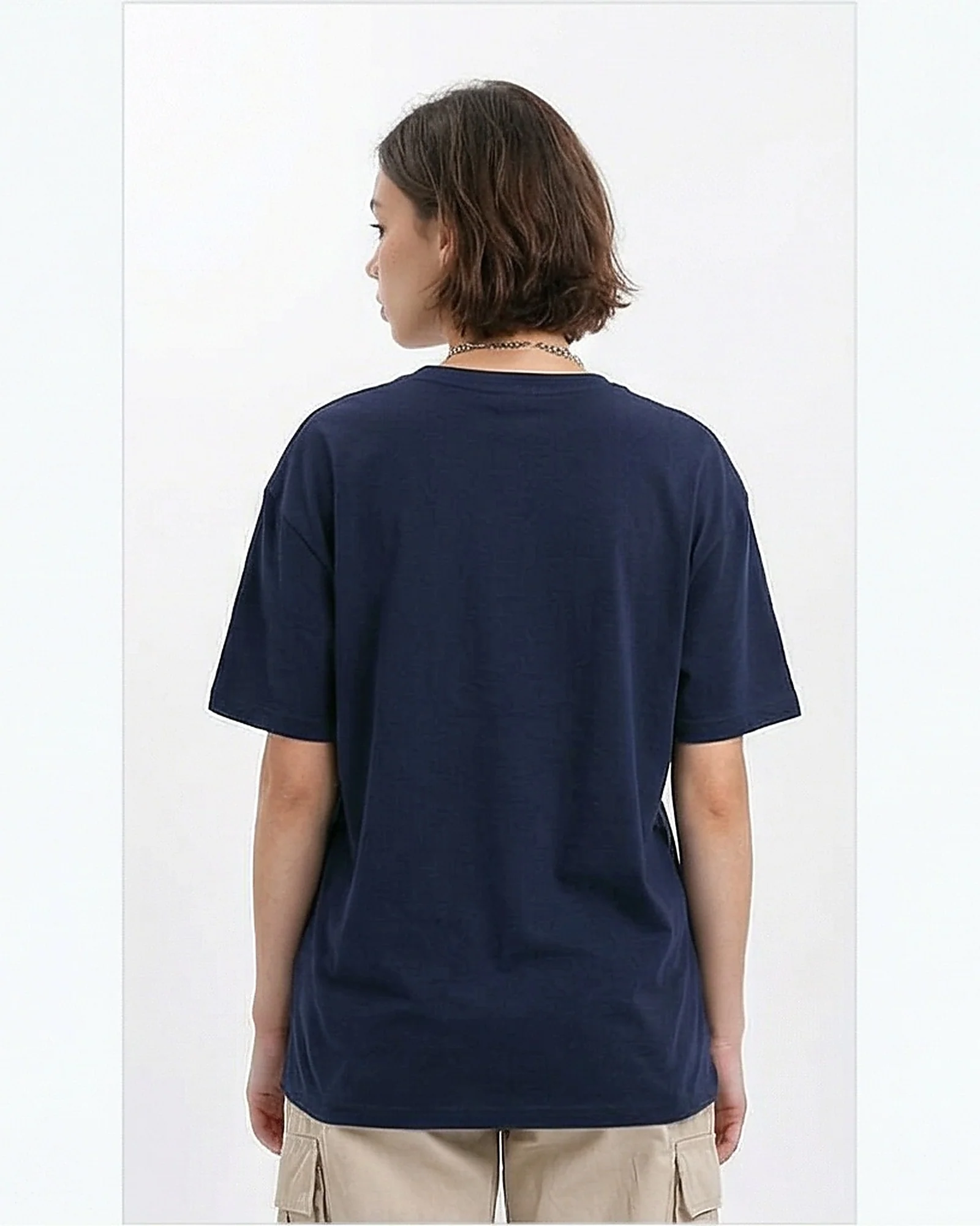 Navy Essential Crew Neck Short Sleeve Tee - R216133 - Image 2