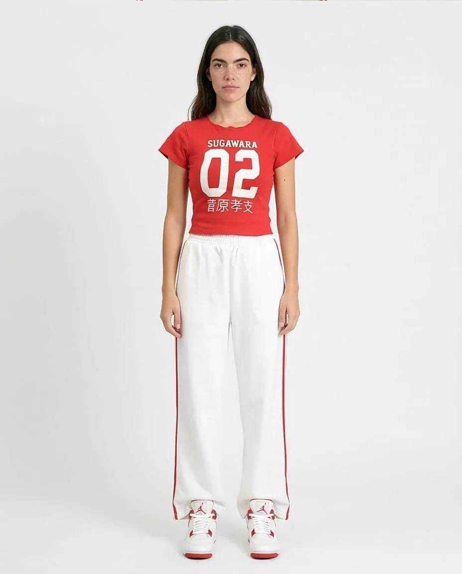 Ravin Women’s Sugawara 02 Graphic Baby Tee – Red - R205512 - Image 3