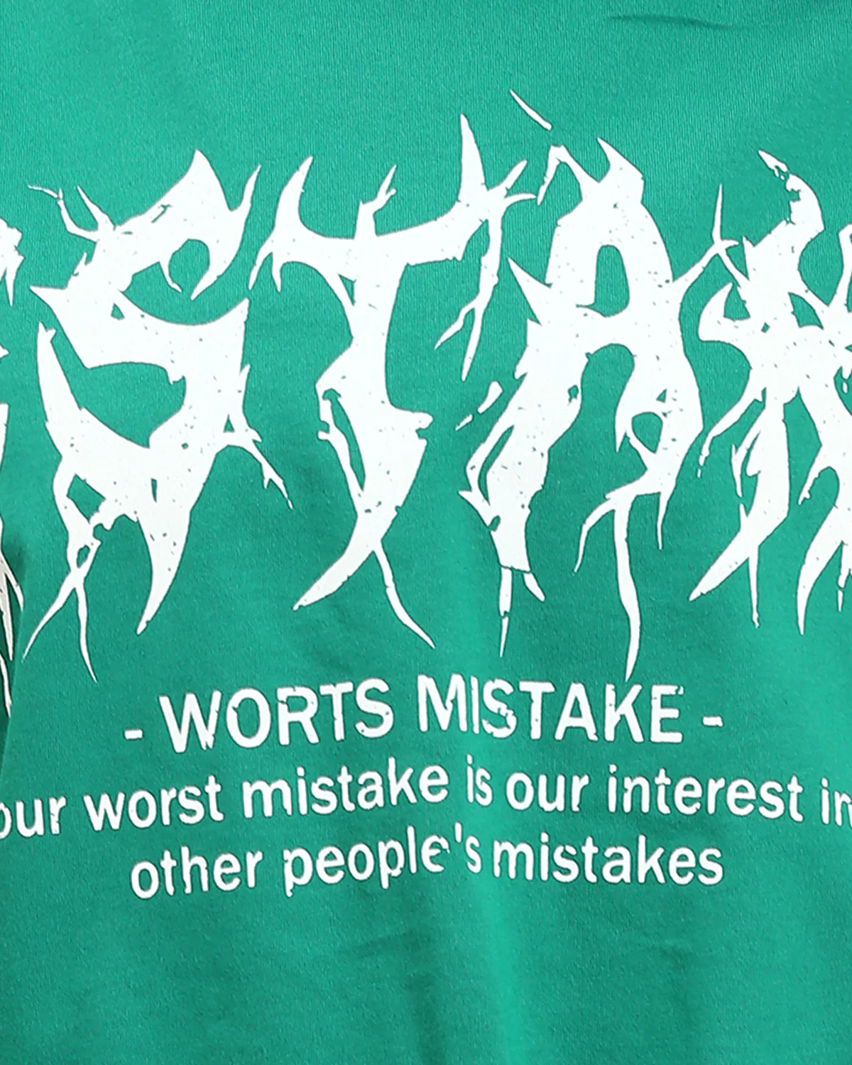 Ravin | Women’s "Worts Mistake" Boxy Crop Graphic Tee - Green - R209492 - Image 4