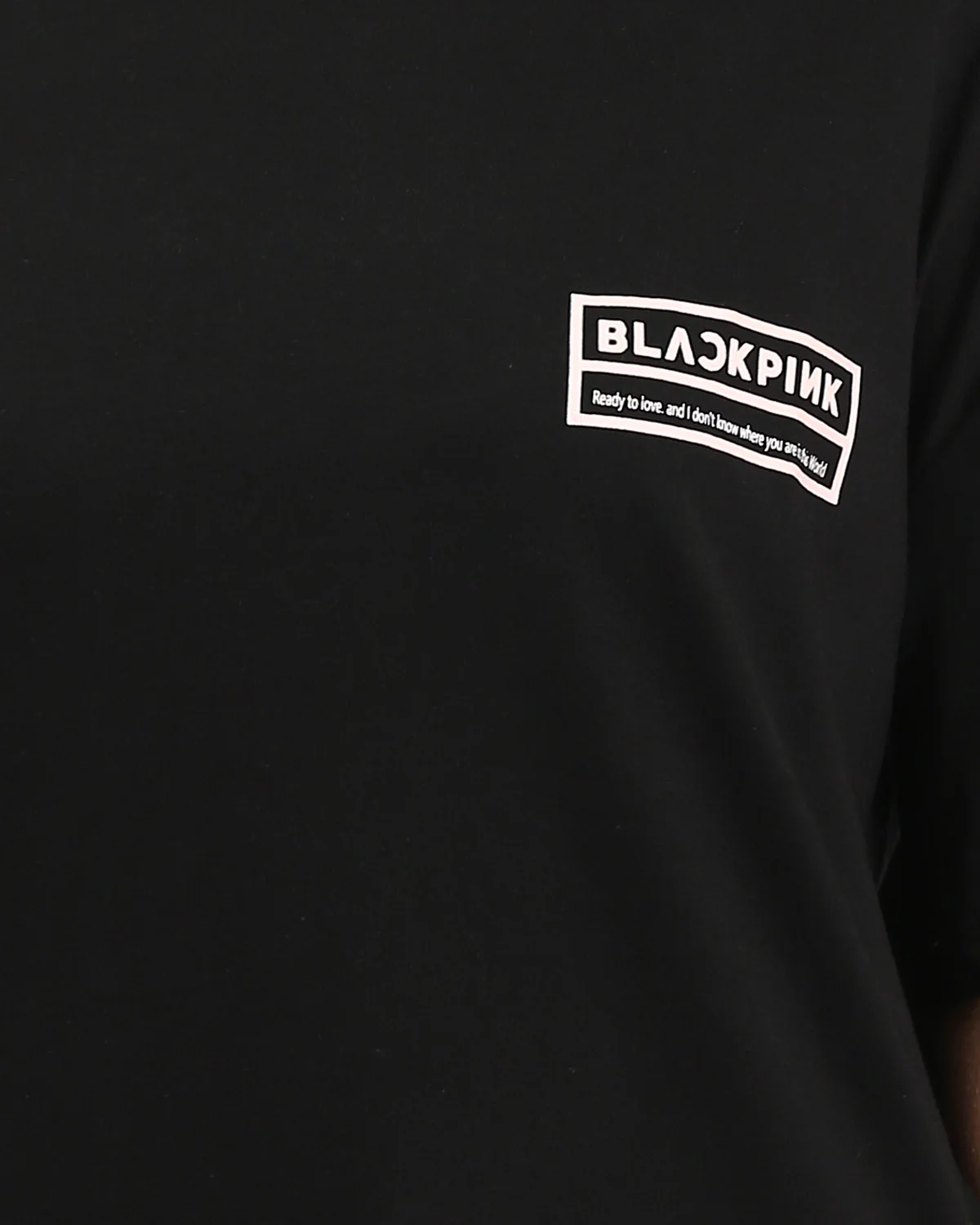 Ravin x BLACKPINK "Ready For Love" Oversized Graphic T-Shirt – Black - O204297 - Image 4