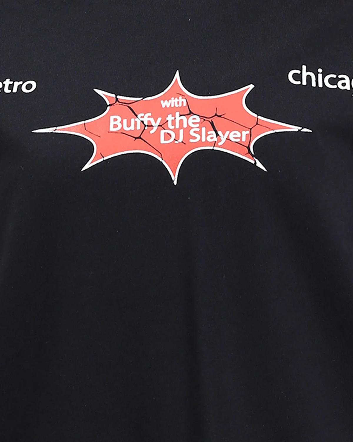 RAVIN x Lollapalooza "Aftershow" Oversized Graphic Tee - Black - R210548 - Image 4