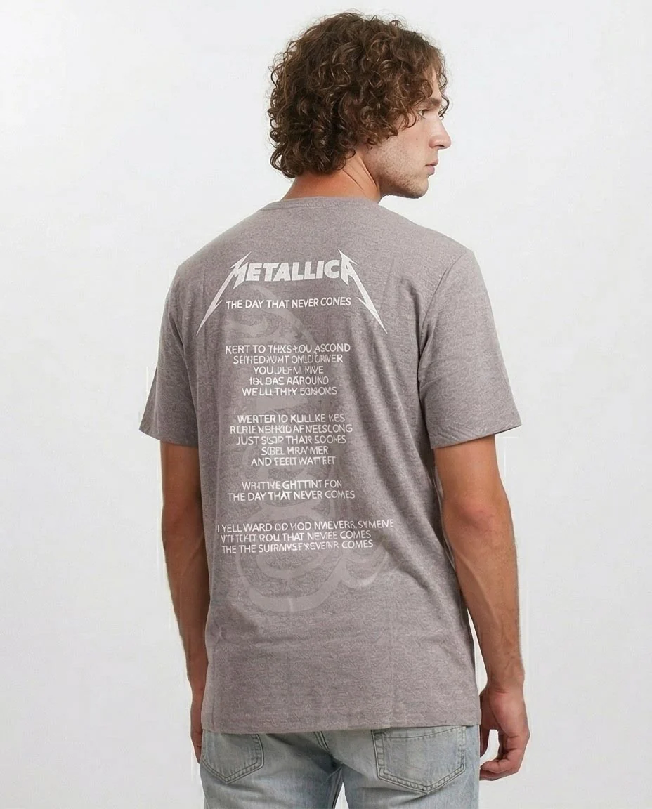 Ravin x Metallica "Wherever We May Roam" Graphic T-Shirt - Vintage Charcoal Grey - O203205 - Image 2