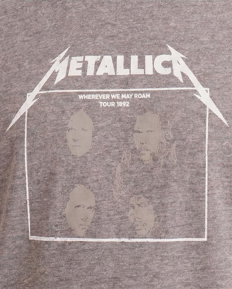 Ravin x Metallica "Wherever We May Roam" Graphic T-Shirt - Vintage Charcoal Grey - O203205 - Image 3