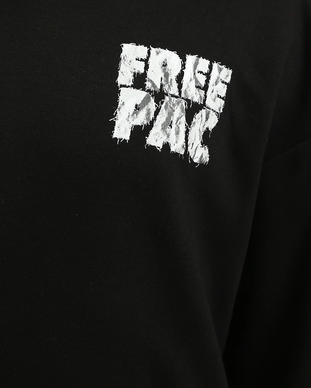 Ravin x Pac Tribute: "FREE PAC" Heavyweight Oversized Hoodie - Black - R215924 - Image 4