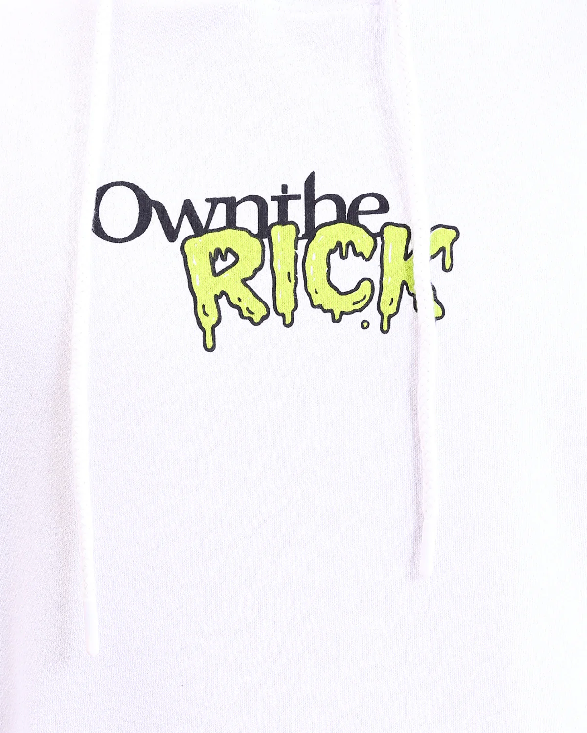 Ravin x Rick & Morty Oversized White Hoodie with Back Graphic- White - R213294 - Image 4