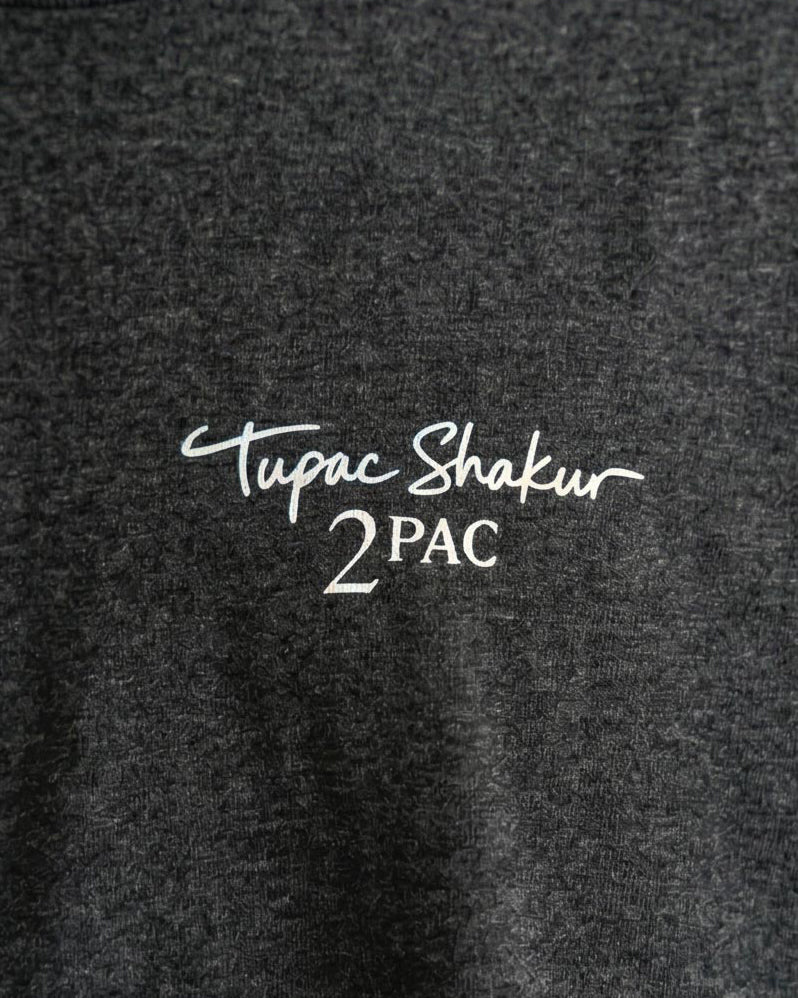 Ravin × Tupac Signature Graphic Oversized T-Shirt - Charcoal Heather- R204519 - Image 3